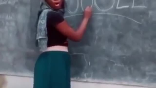 Funny African teacher