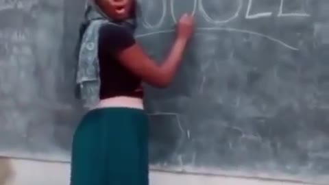 Funny African teacher