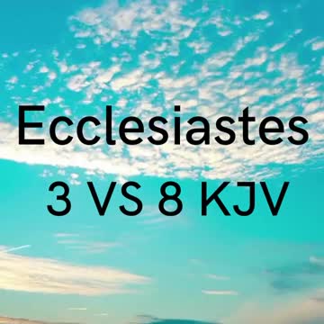 “A time to love, and a time to hate; a time of war, and a time of peace.”