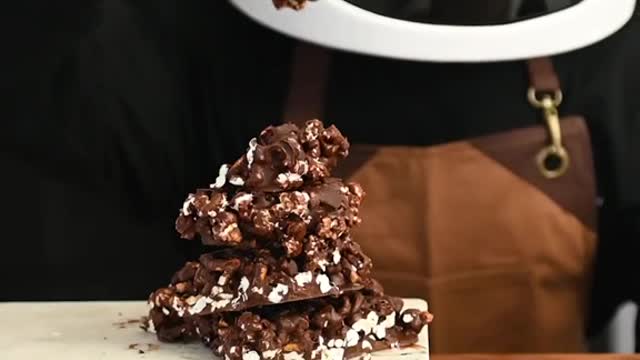 Chocolate Popcorn Bark