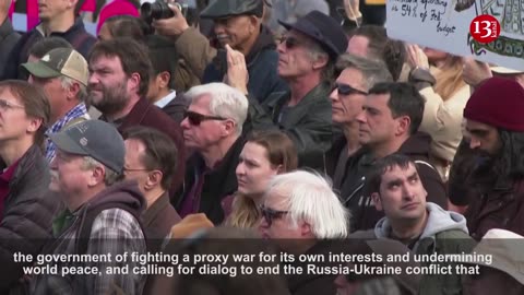 Protesters demand end to US military support for Ukraine