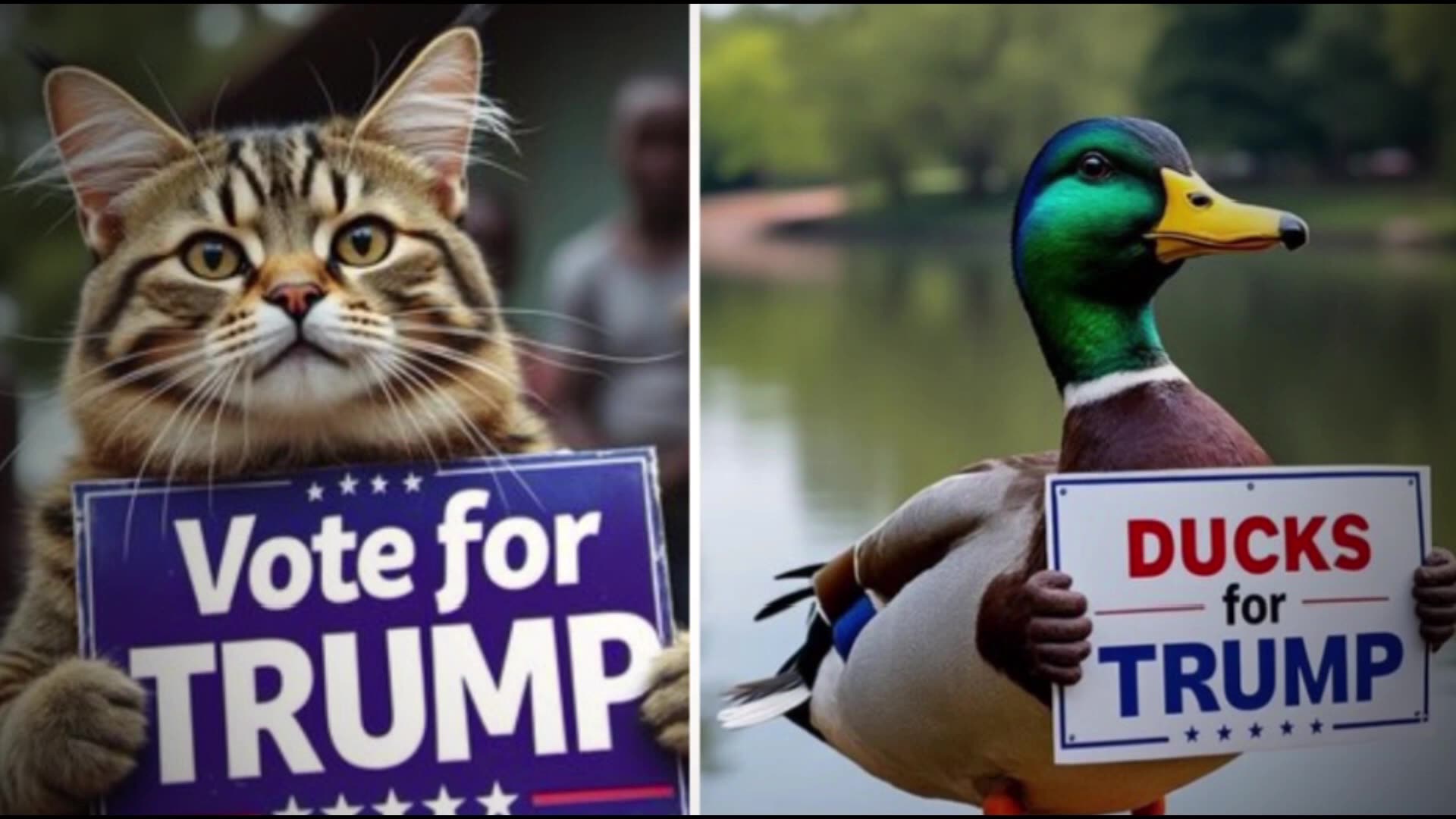 Cats and Ducks For Trump!