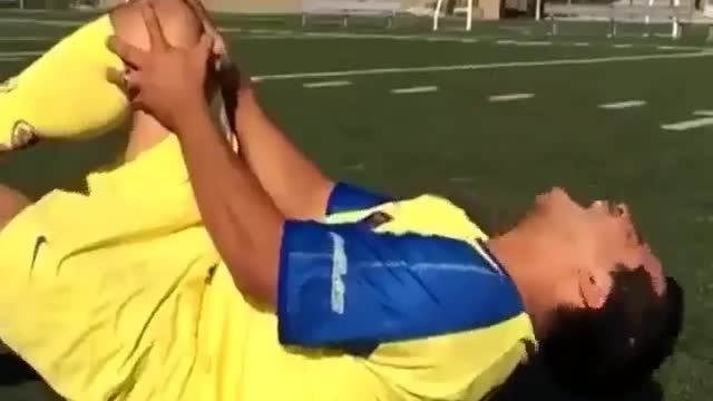 An actor on a football