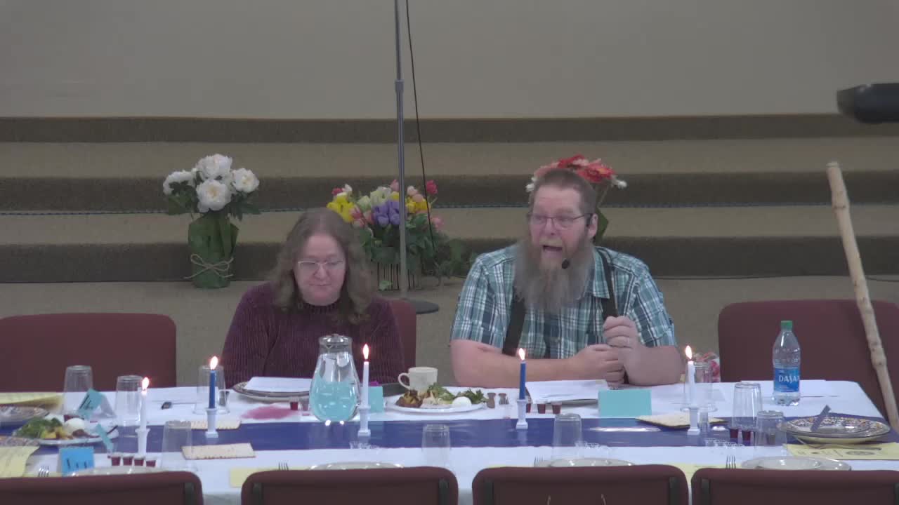 Part 1. Palm Sunday Seder Meal at Moose Creek Baptist Church 4-10-2022