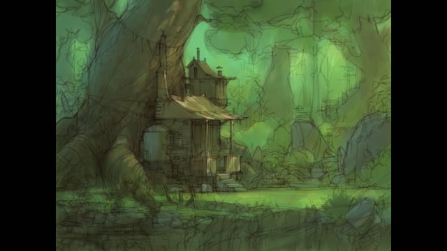 Drawing the scene in Photoshop is amazing, I am amazed, part 9.