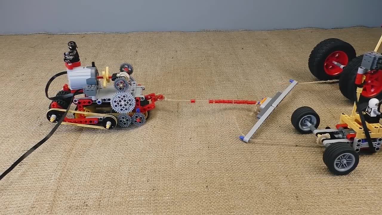 Lego Tracks VS Tires - Grip Tests #lego #moc #experiment