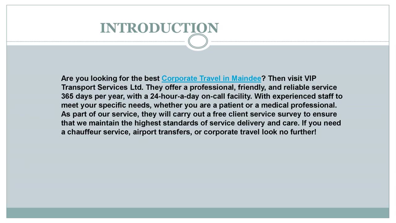 Looking for the best Corporate Travel in Maindee