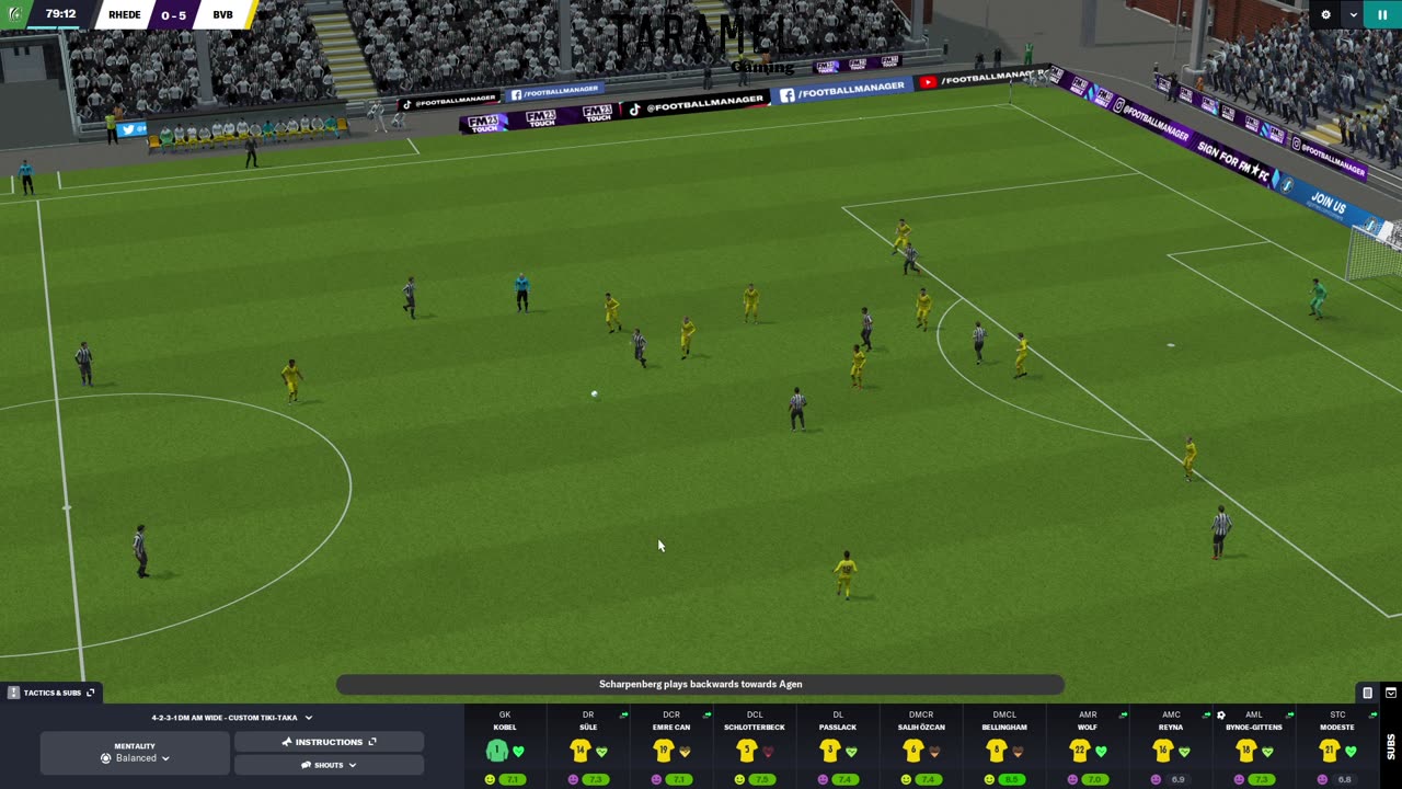 Football Manager 2023 Borussia Dortmund pre-season to first matchday 2022