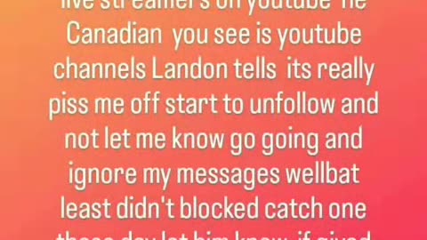 Here was saying a live streamers unfollow me on ig 7/18/23