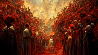 Asking Ai what Dantes Inferno looks like
