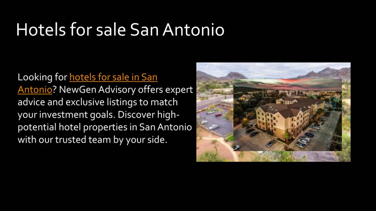 Hotels for sale San Antonio