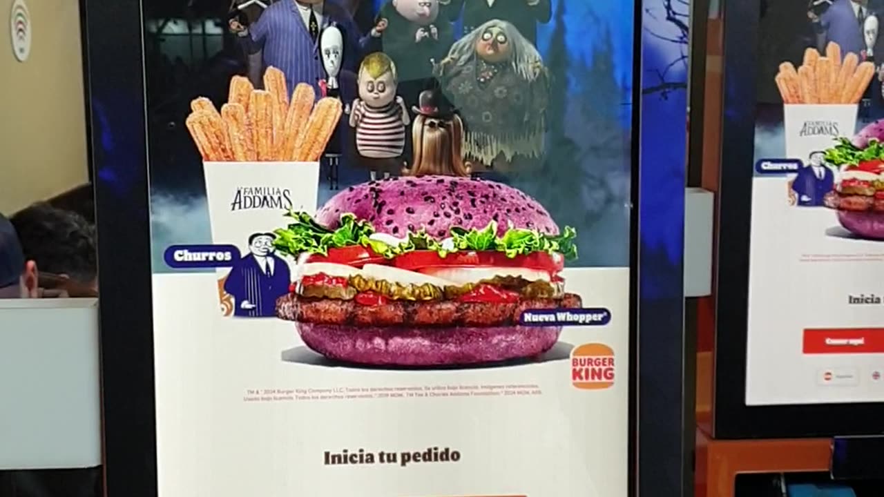 Inside a Burger King in Santiago, Chile 🍔🇨🇱