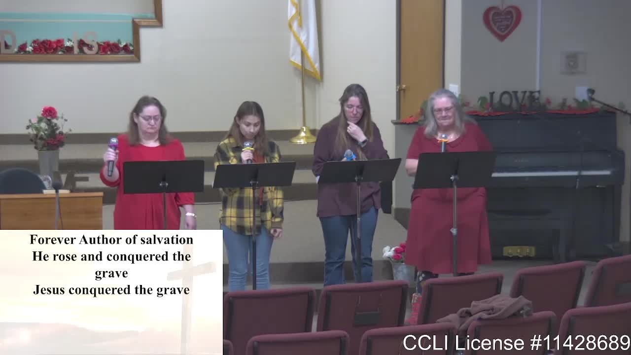 Moose Creek Baptist Church sings “Mighty to Save“ During Service 2-13-2022