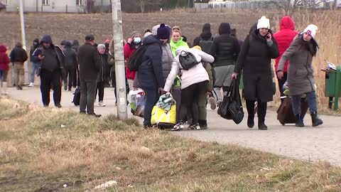 'We are really scared': Ukrainians flee war at home