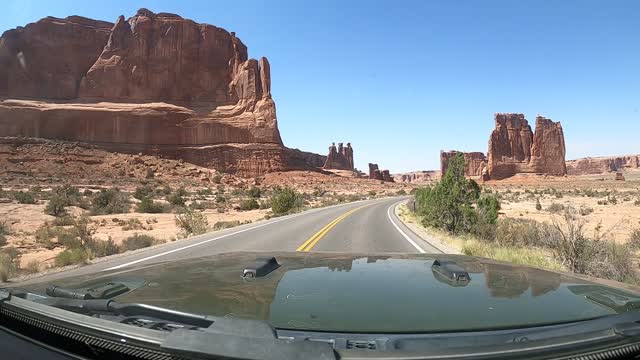 Ride along in Arches National Park