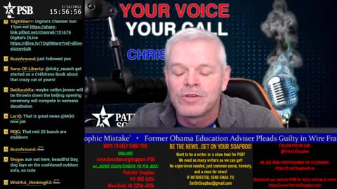 2022-01-16 14:00 EST - Your Voice, Your Call: with Chris Moore