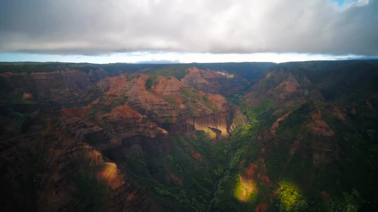 Aerial Hawaii Drone Footage with Relaxing Hawaiian Music - Instrumental Ukulele