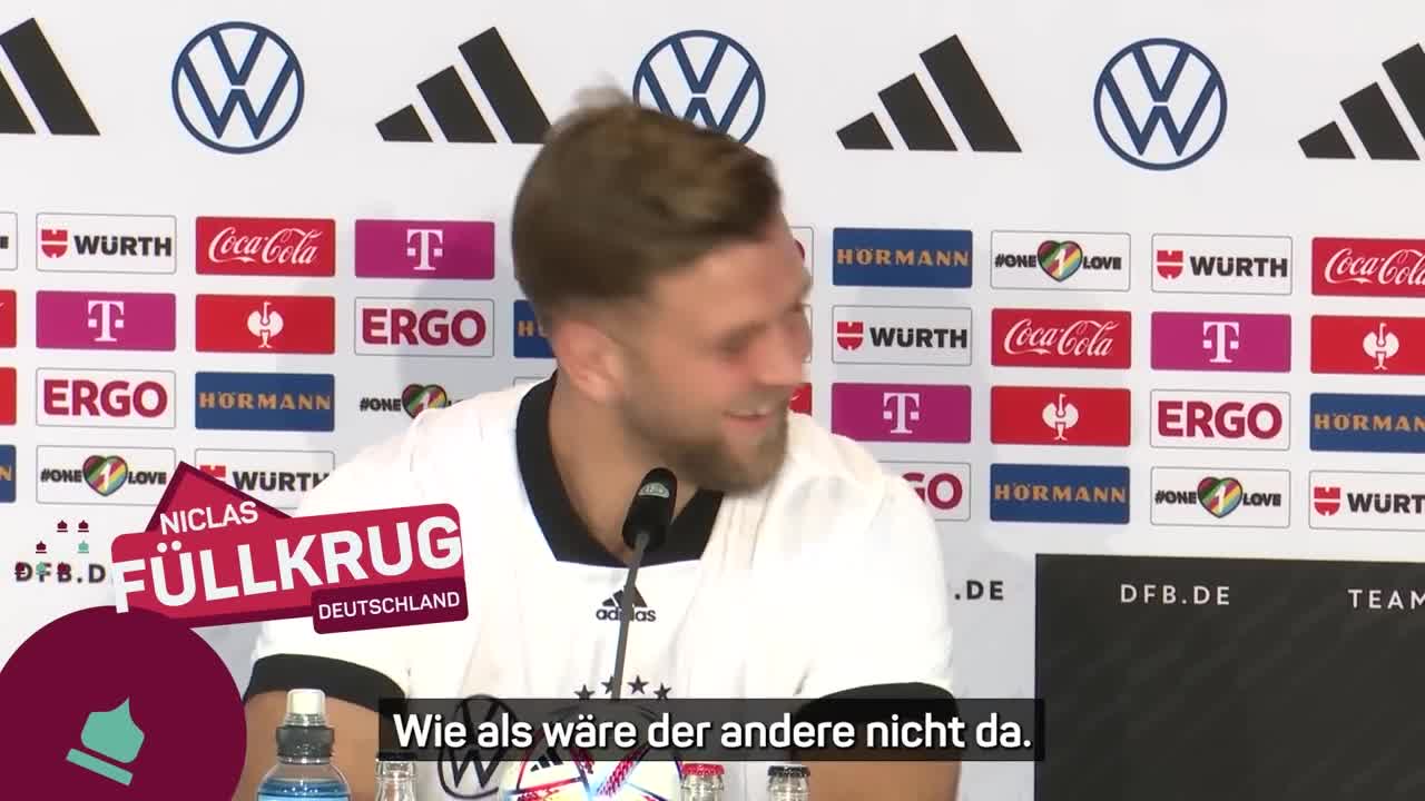 Bizeps-Flex und Sprüche-Feuerwerk_ Thomas Müller und Niclas Füllkrug liefern PK-Show ab