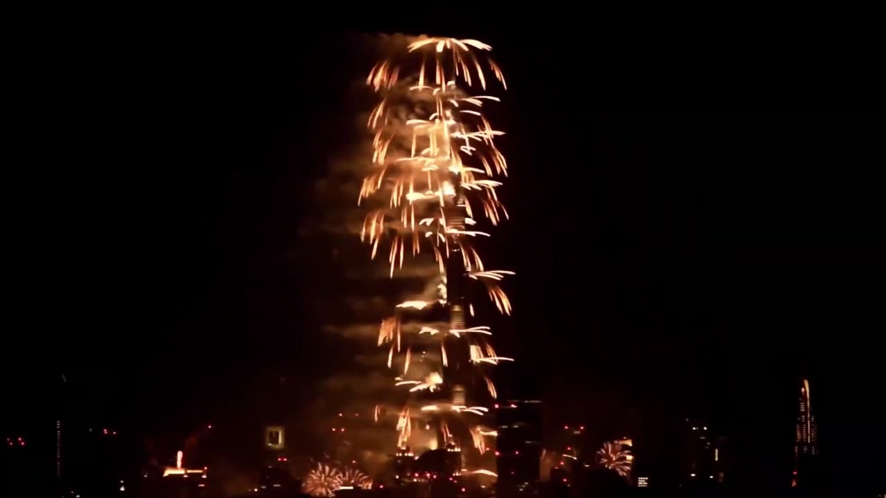 An Epic Fireworks Show Over the City