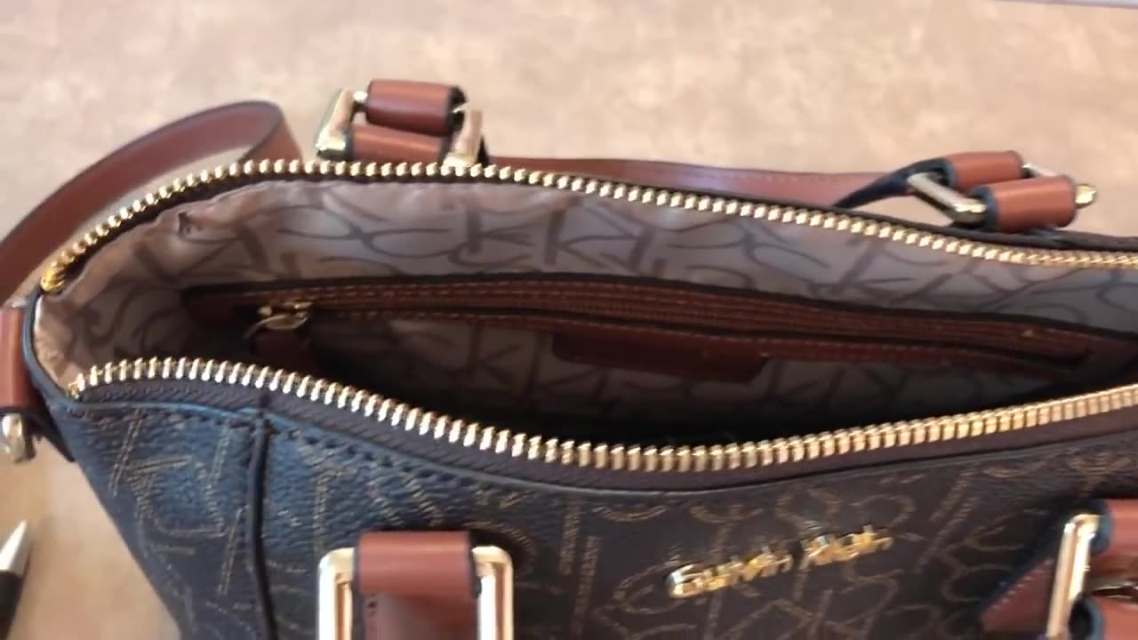 What's in my small Calvin Klein Signature Bag