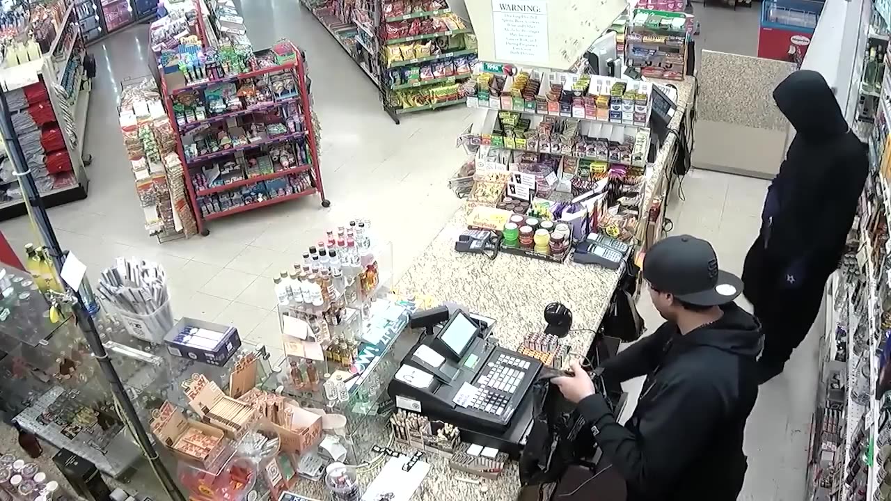 Caught on Security Camera- Liquor Store Robberies