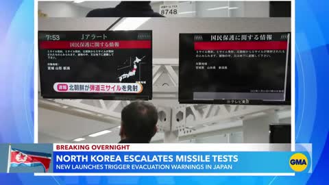 North Korean missile launches trigger evacuation warnings in Japan l GMA