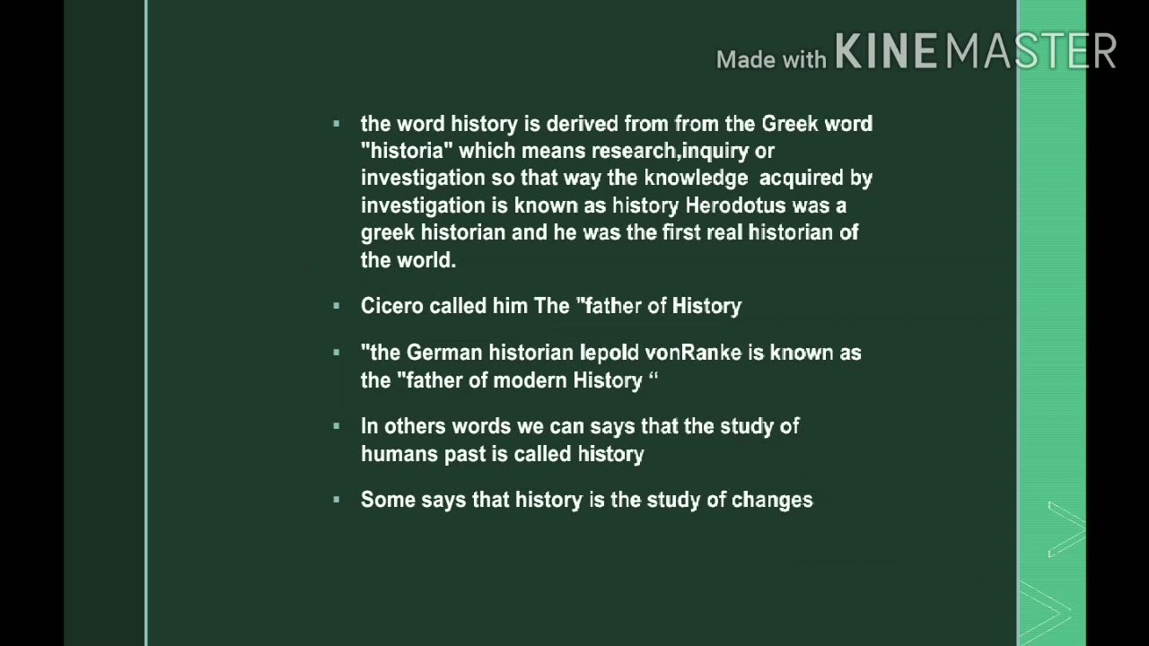 History