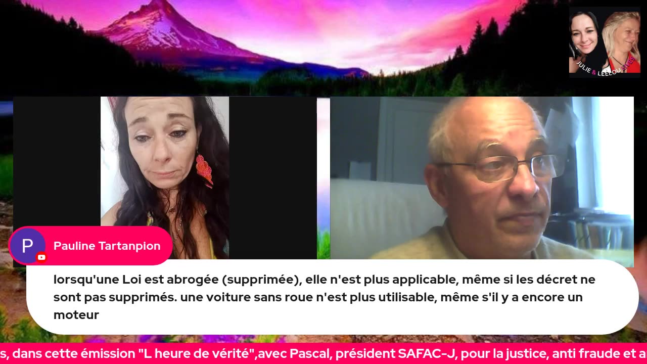 ✨L'heure de vérité avec Pascal & Julie 05/07 ✨