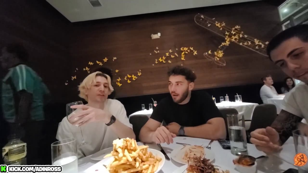 xQc says "I will Buy your Entire Family" after Getting Shushed at Restaurant