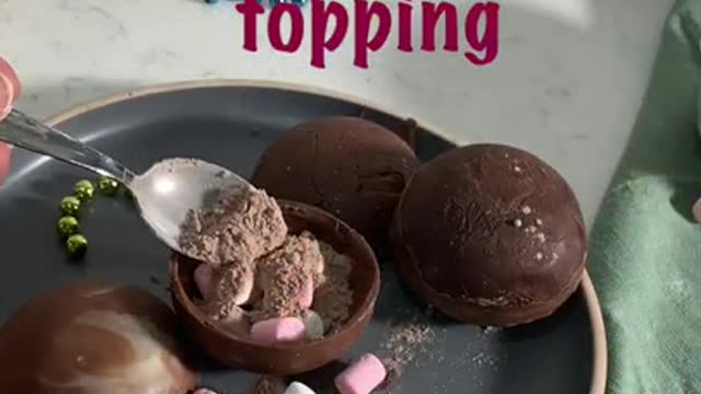 Amazing HOT CHOCOLATE BOMB DIY _ Last min under 5$ Gift Idea Xmas 2020 _ #Shorts