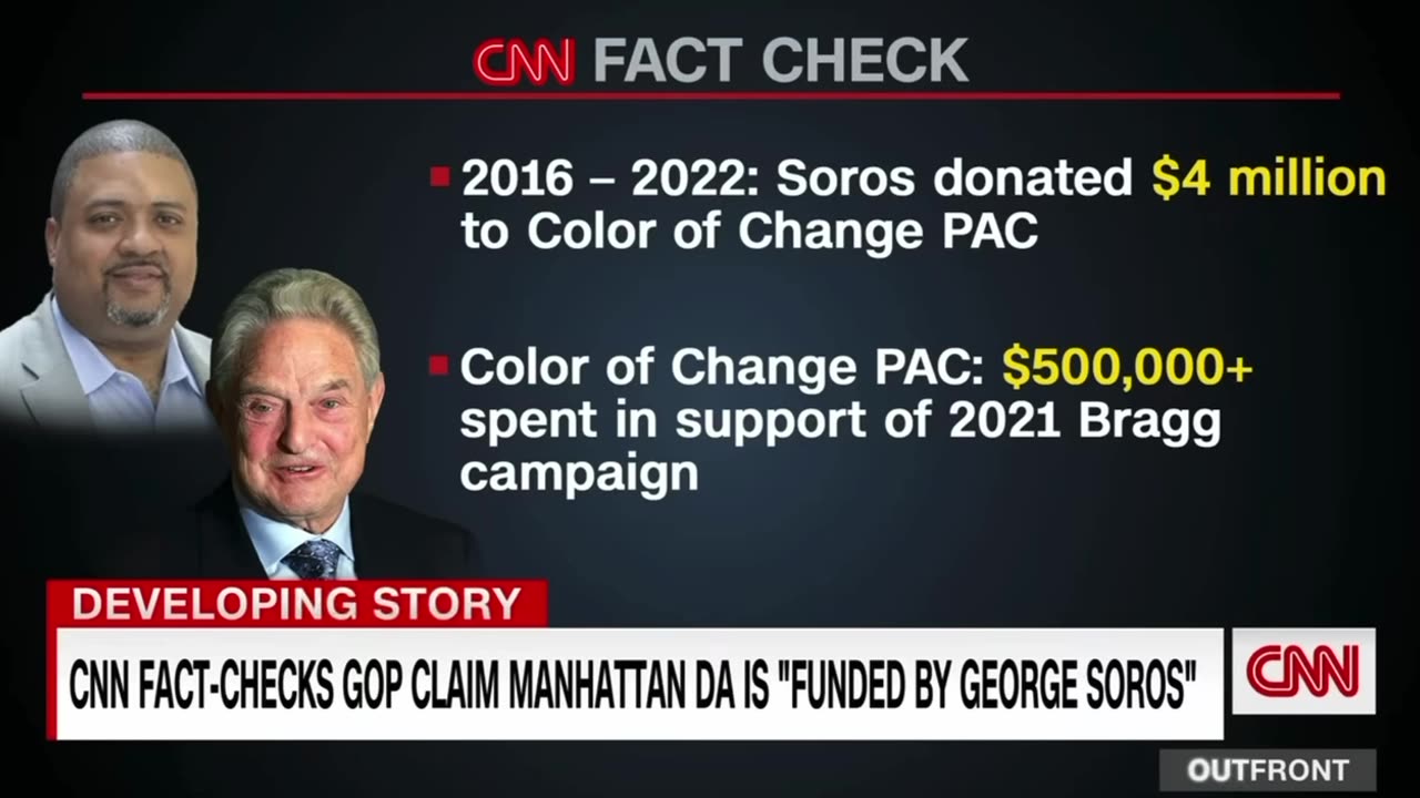 CNN PROVES DA Alvin Bragg's Campaign Paid For by George Soros