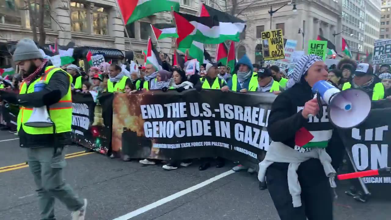 Massive #March4Gaza protest in Washington DC