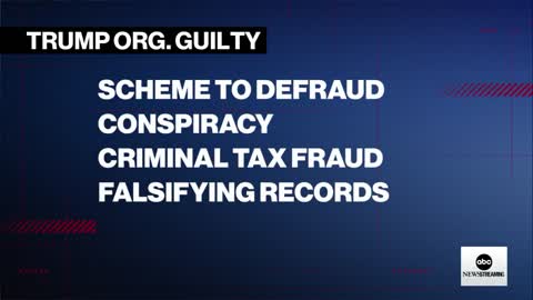 Trump Organization found guilty of tax fraud