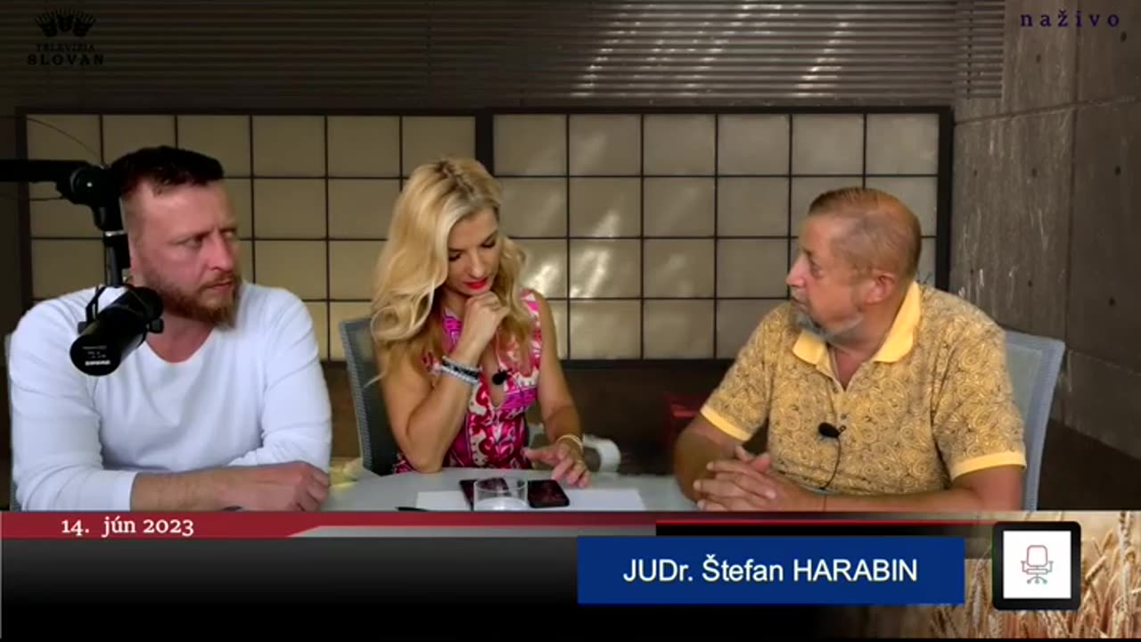 JUDr. Štefan HARABIN Hosťom v TV SLOVAN 14.6.2023 (