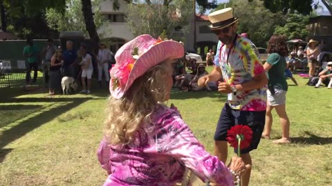 Patricia Dancing At Earth Day Summit