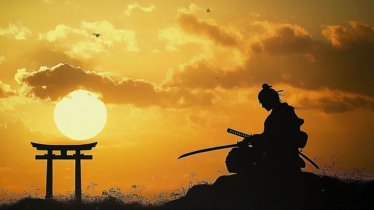 Relaxing Samurai Meditation🙏 - Japanese Flute Music For Focus, Study