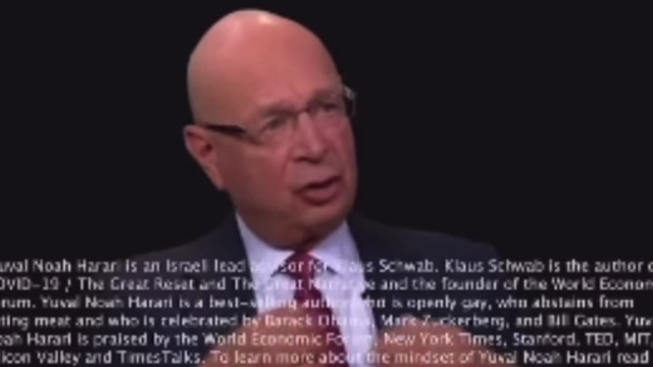 Important!!! listen closely Klaus Schwab is a sick individual.