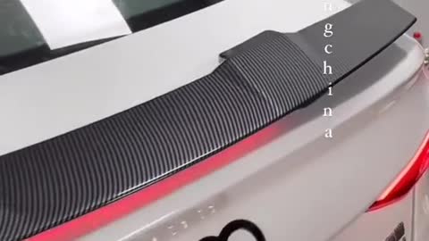 Automobile tail wing modification