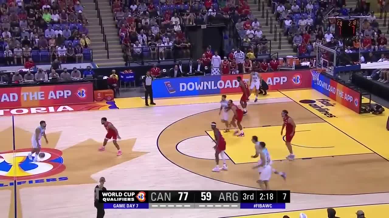 🇨🇦 CAN - 🇦🇷 ARG Basketball Highlights - #FIBAWC 2023 Qualifiers