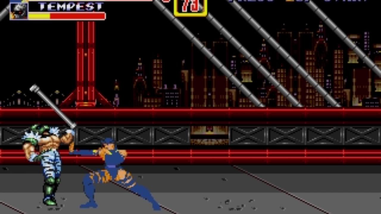 Psylocke from the X-Men Invades Streets of Rage 2