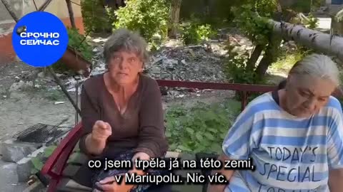 Obyvatelka Mariupolu o zločinech ukrajinských nácků