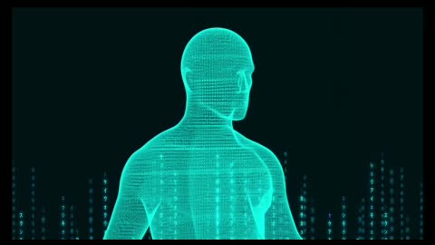 3d hologram Human