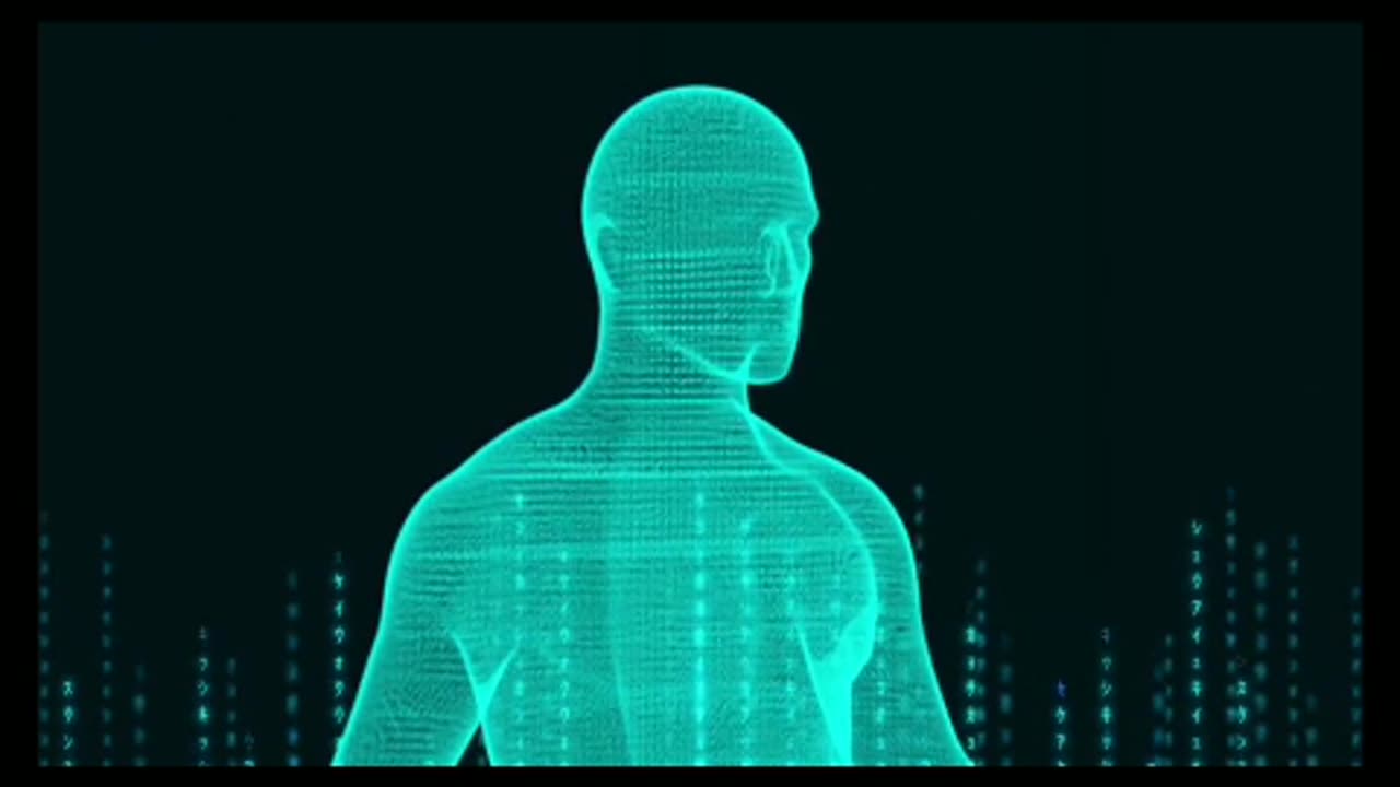 3d hologram Human