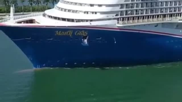 Cruise ship horn battle# world biggest cruise ship