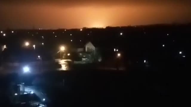 Explosions in Lugansk.