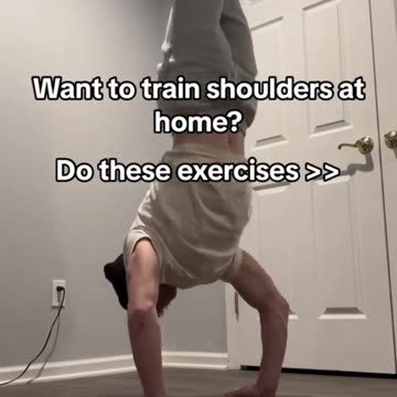 How To Train Shoulders At Home! 😈🦾