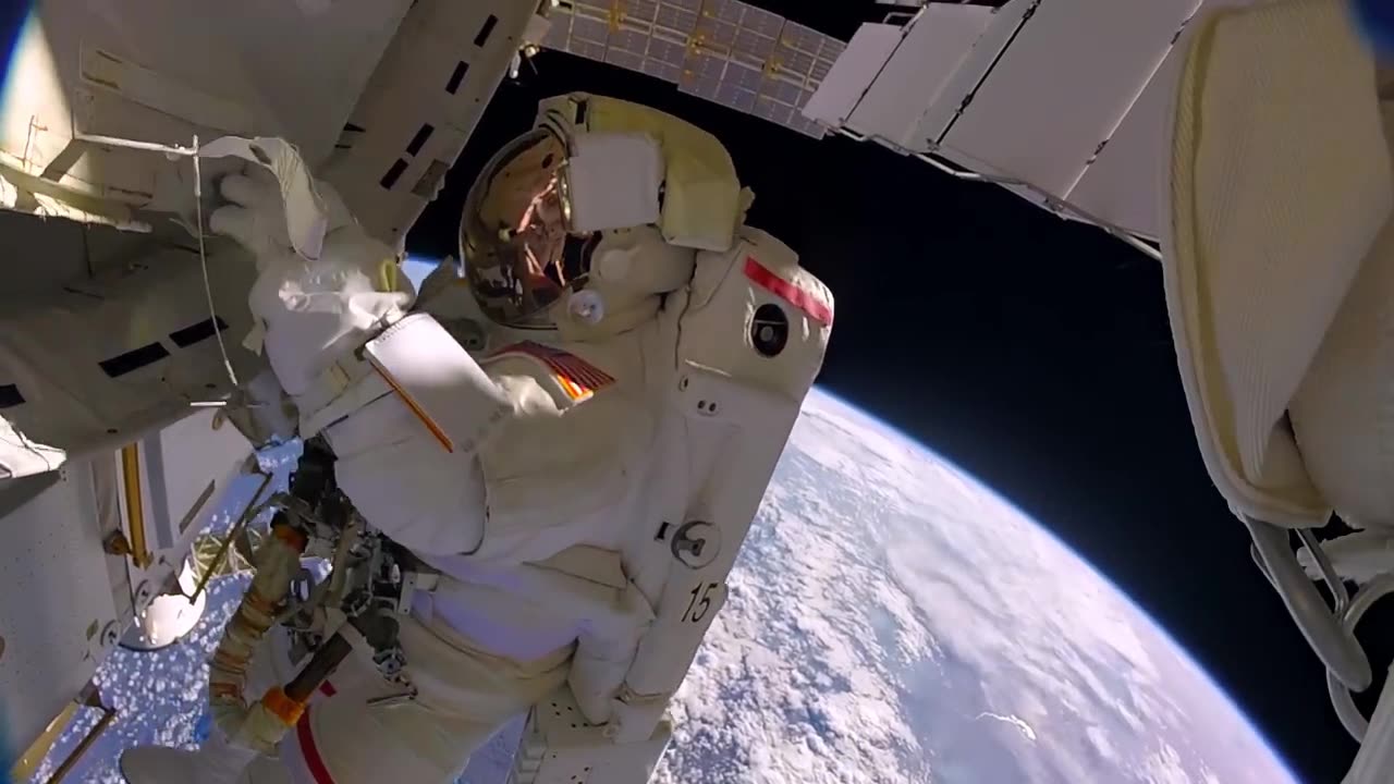 Astronauts accidentally lose a shield in space