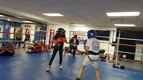 Joey sparring Dylan 1 1/18/23