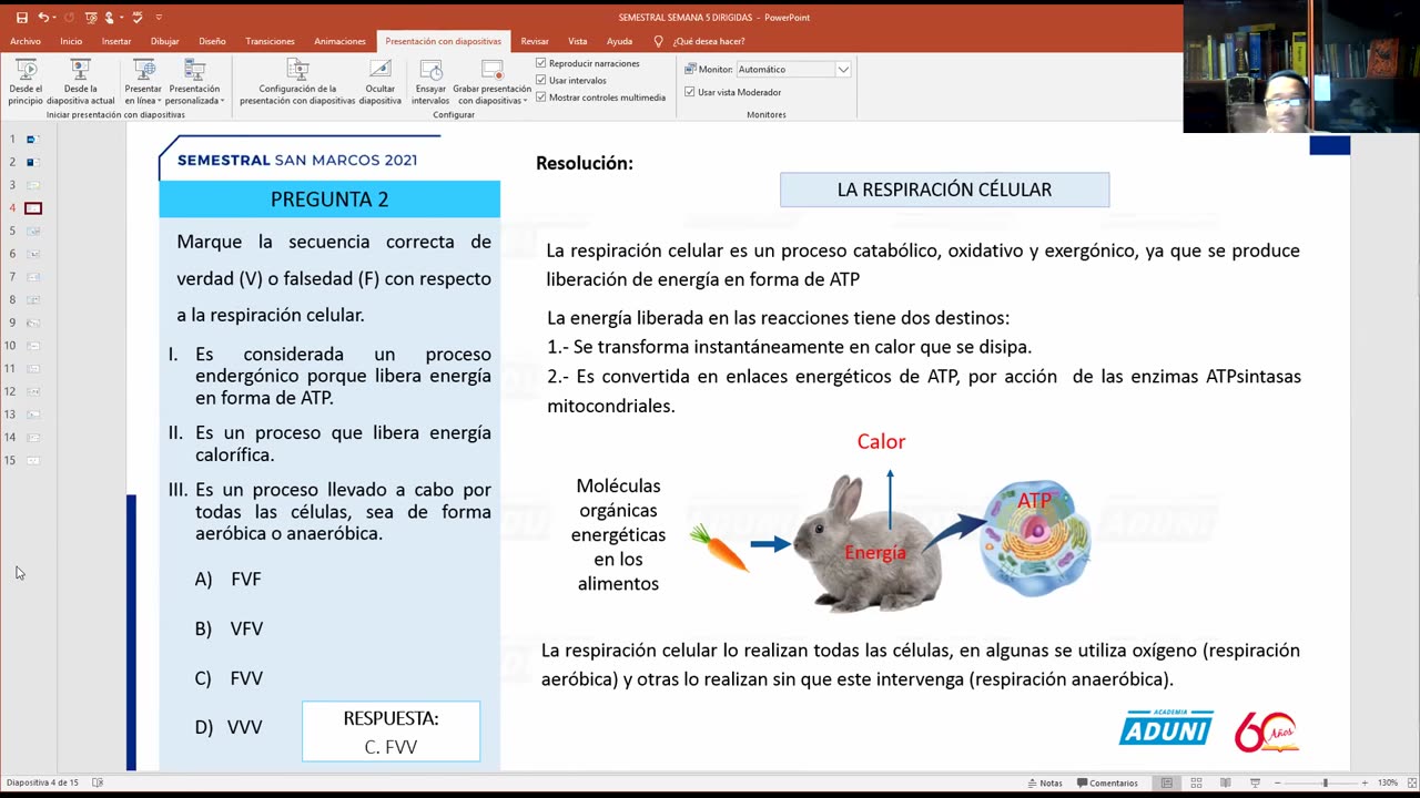 SEMESTRAL ADUNI 2021 | Semana 05 | Química | Biología S1