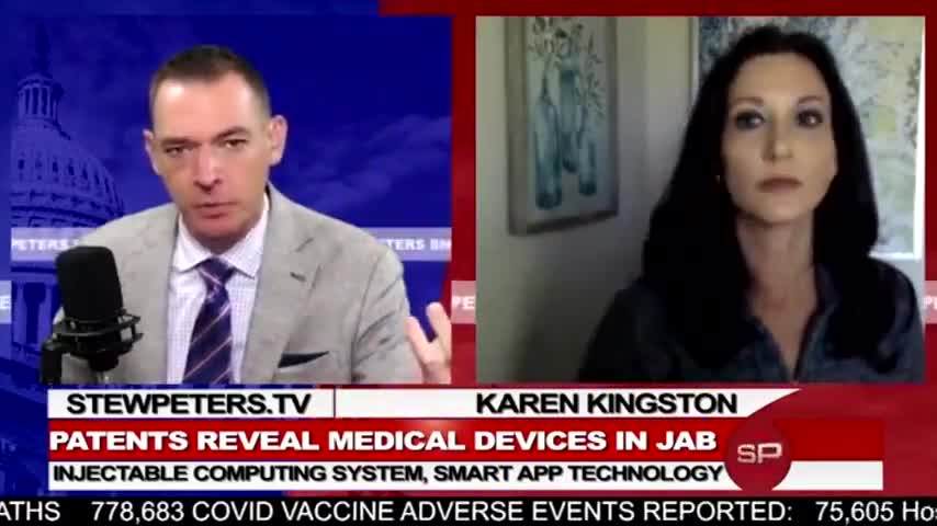 Patents Reveal medical Devices in Jabs - Stew Peters Karen Kingston - 10-18-21